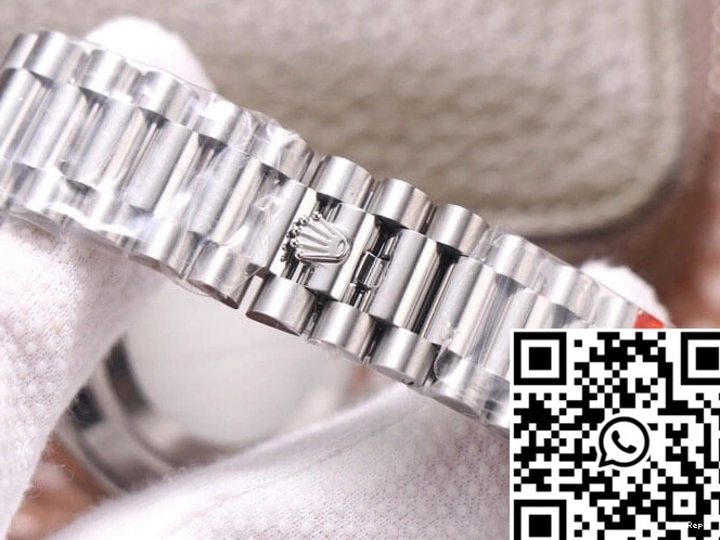 Factory Rolex EW Dial Silver M228349RBR-0007 Day-Date 0427